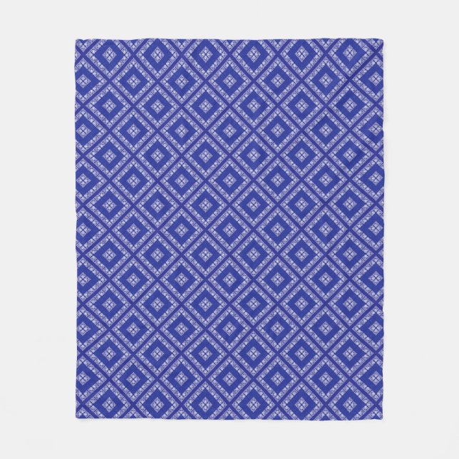 Blue Bandana Design Fleecedecke (Vorderseite)