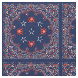 Blue Bandana Stoff