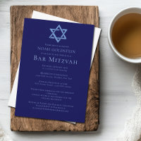 Blue Bar Mitzvah Artistic Star von David Party