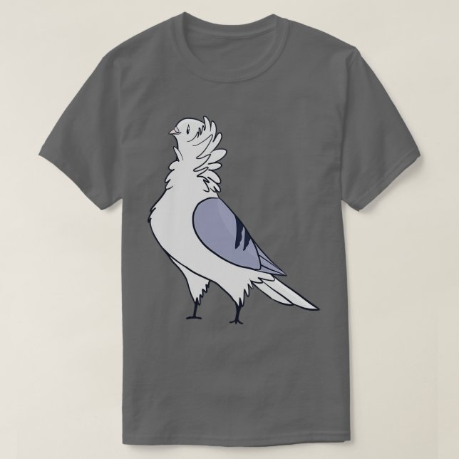 Blue Bar Old German Owl Pigeon 2 T-Shirt (Design vorne)
