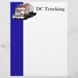 Blue Bar Trucking Letterhead