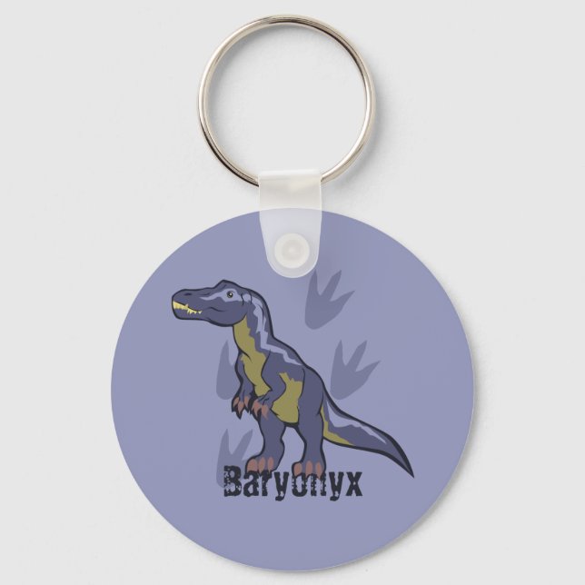 Blue Baryonyx Schlüsselanhänger (Vorderseite)