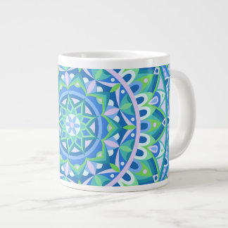 Blue Base Mandala Jumbo-Tasse