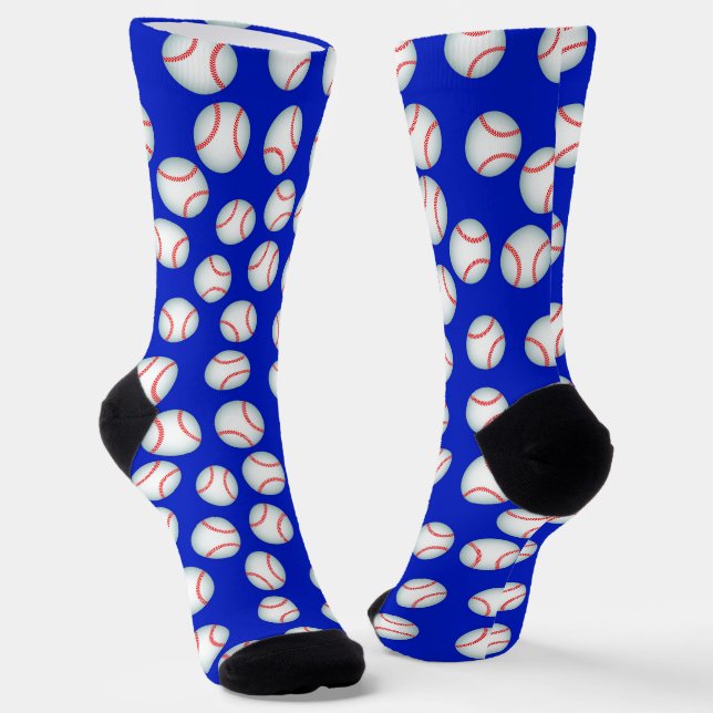 Blue Baseball-Crew Socken (Gewinkelt)