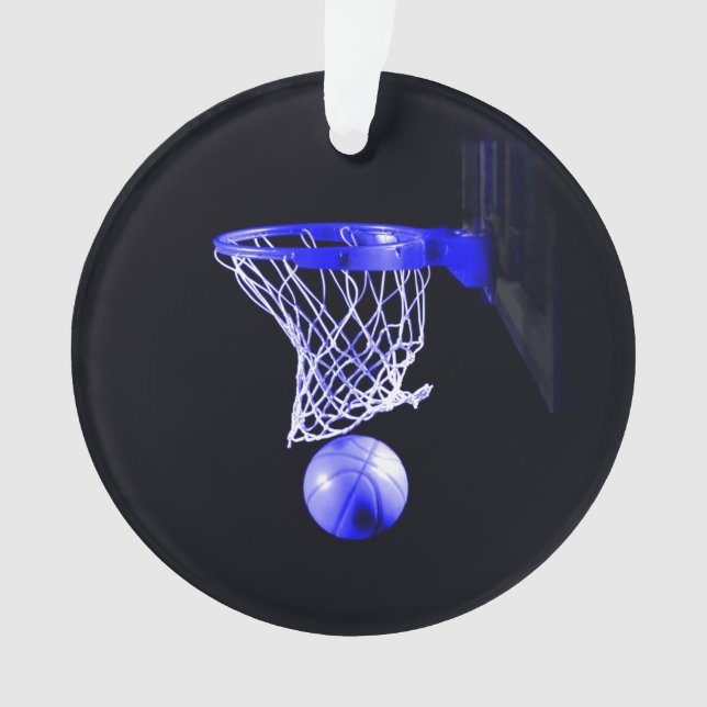 Blue Basketball Ornament (Vorderseite)