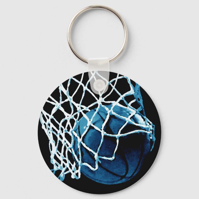 Blue Basketball Schlüsselanhänger (Vorderseite)