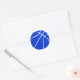 Blue Basketball Scrapbook oder Decorationsticker Runder Aufkleber (Umschlag)