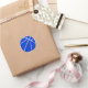 Blue Basketball Scrapbook oder Decorationsticker Runder Aufkleber (Gifting)