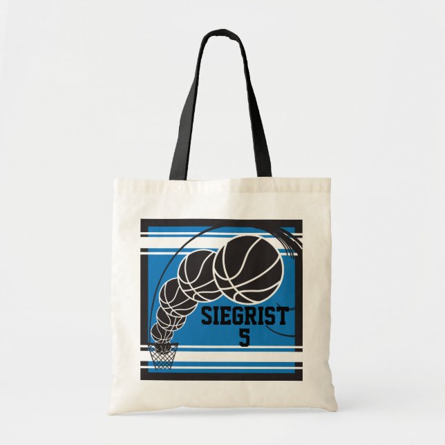 Blue Basketball Tragetasche (Vorne)