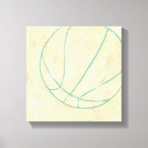 Blue Basketball von Chariklia Zarris Leinwanddruck