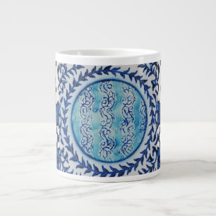 Blue Batik Bloom Spezial-Tasse Jumbo-Tasse
