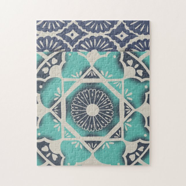 Blue Batik Tile II (Vertikal)