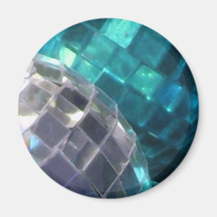 Blue Baubles Detail Kühlschrankmagnet