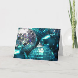 Blue Baubles "Frohe Weihnachten" Grüße Karte