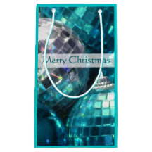 Blue Baubles Frohe Weihnachtsgeschenk Tasche klein