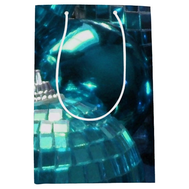 Blue Baubles Geschenktasche Mittlere Geschenktüte (Vorderseite)