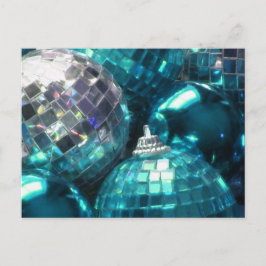 Blue Baubles Postkarte