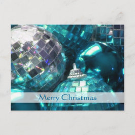 Blue Baubles Postkarte "Frohe Weihnachten"