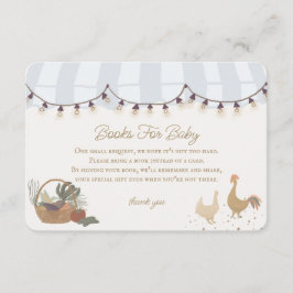 Blue Bauern Market Farm Books for Baby Insert