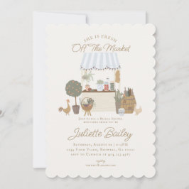 Blue Bauern Market Farm Bridal Dusche Einladung