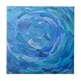 Blue Bayou Abstrakte Keramik Tile Fliese