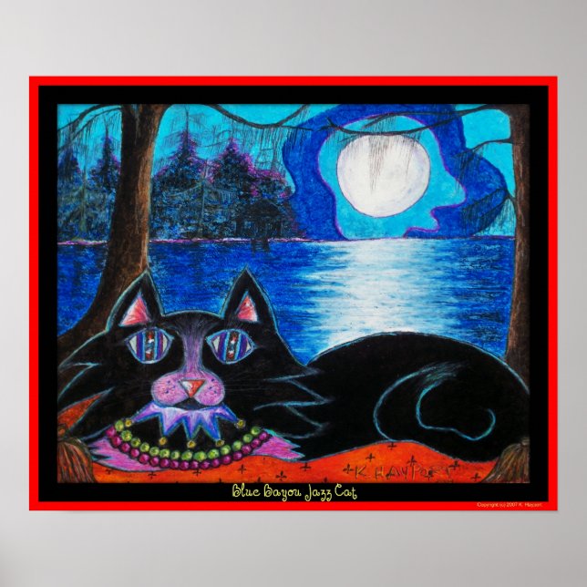 Blue Bayou Jazz Cat Poster (Vorne)