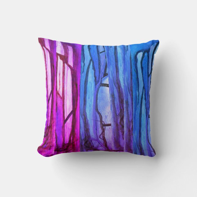 "Blue Bayou" Throw Kissen (Vorderseite)