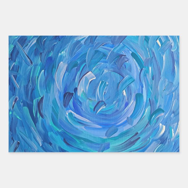 Blue Bayou Wrapping Paper Geschenkpapier Set (Vorderseite)