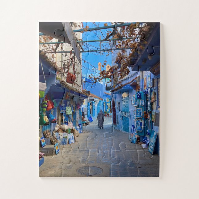 Blue Bazaar Alley | Chefchaouen, Morocco (Vertikal)