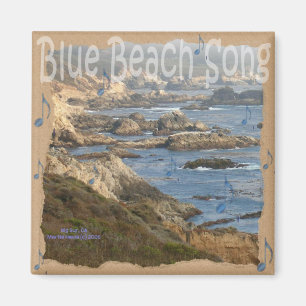 Blue Beach Song™ - Magnet Carré