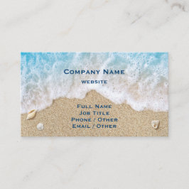 Blue Beach Waves & Sand Carte de visite
