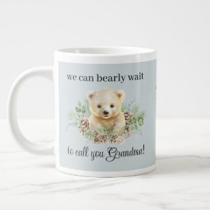 Blue Bear Baby Boy Pregnancy Reveft Geschenk Jumbo-Tasse