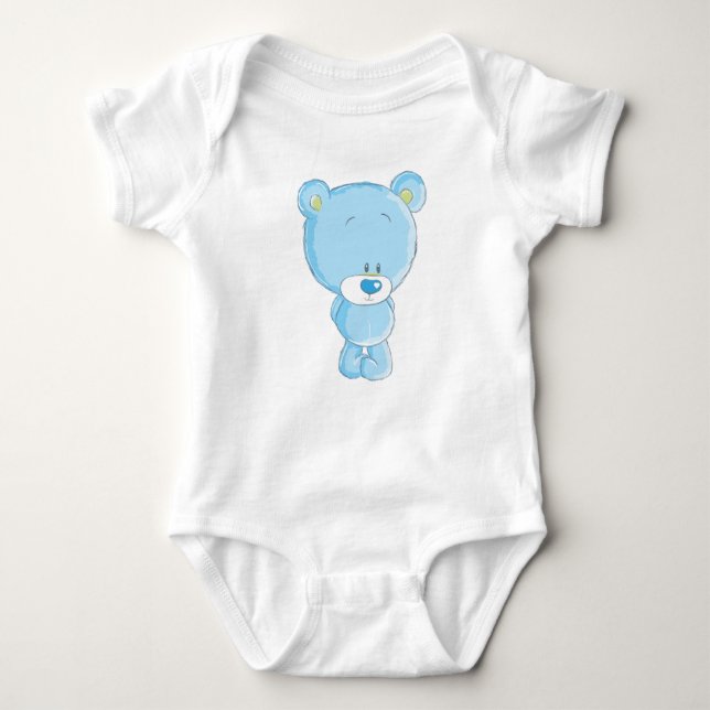 Blue Bear Baby Jersey Bodysuit Strampler (Vorderseite)