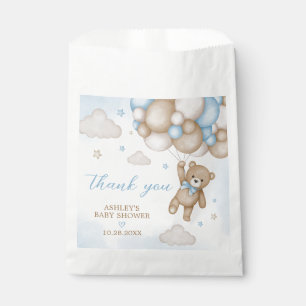 Blue Bear Balloons Baby Dusche Geschenktütchen