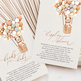 Blue Bear Display and Books Enclosure Card Begleitkarte