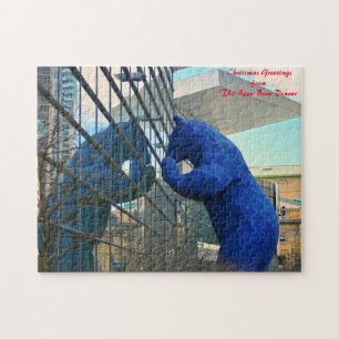 Blue Bear Monument Denver.Weihnachtsgrüße