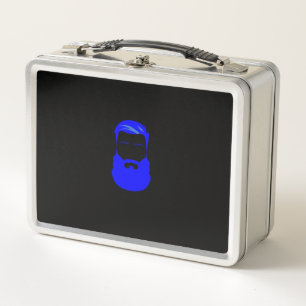 Blue Beard Metal Lunch Box