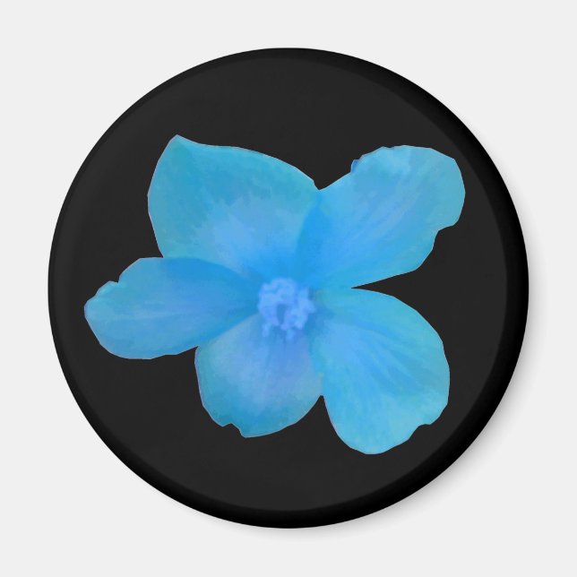 Blue Begonia Magnet (Vorne)