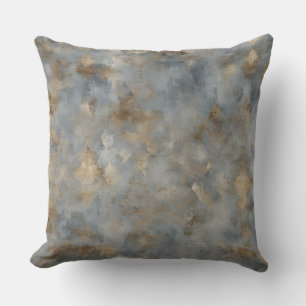 Blue Beige Brown Print Kissen
