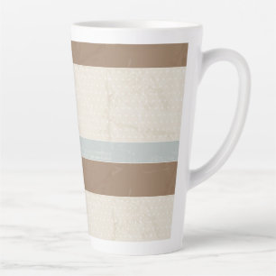 Blue Beige Brown Soft Polka Dots Retro Hintergrund Milchtasse