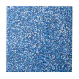 Blue Belle Color Imitats Glitzer Keramik Tile Fliese
