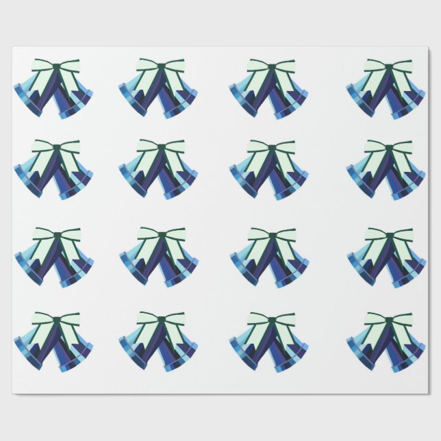 Blue Bells Wrapping Paper Geschenkpapier (Flach)