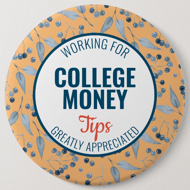 Blue Berries Tips geschätzt | UNI Button (Vorderseite)