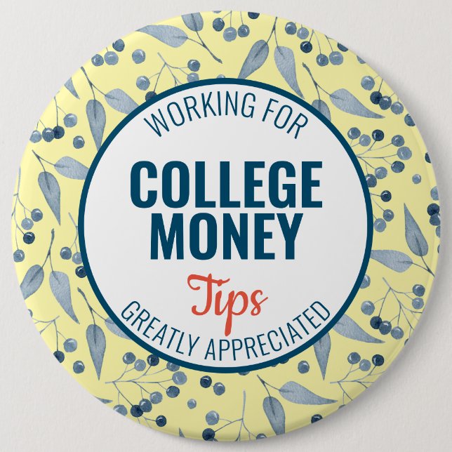 Blue Berries Tips geschätzt | UNI Button (Vorderseite)