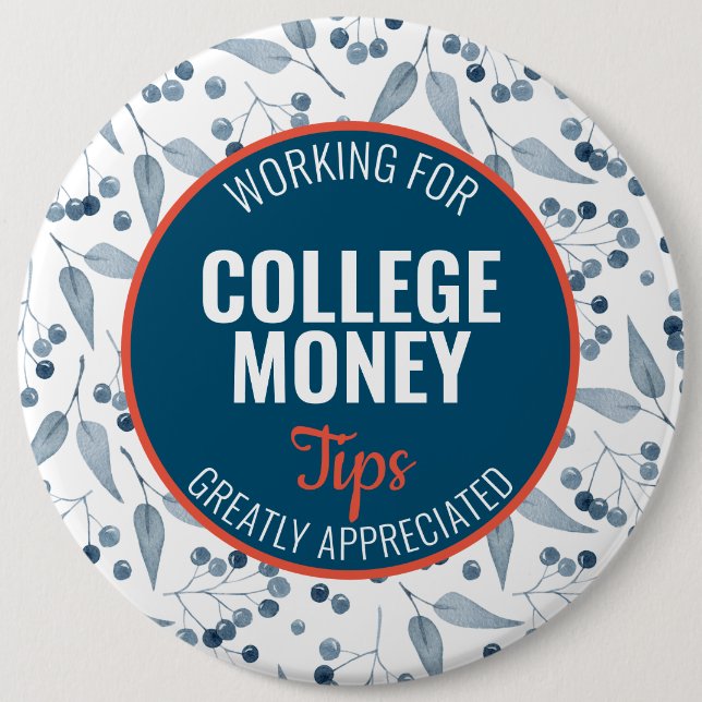 Blue Berries Tips geschätzt | UNI Button (Vorderseite)