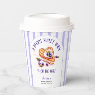 Blue Berry Sweet Fall Baby Dusche Pappbecher