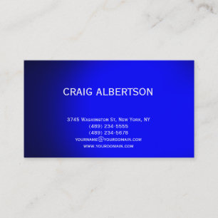 Blue Beruflich Consultant Business Card Visitenkarte