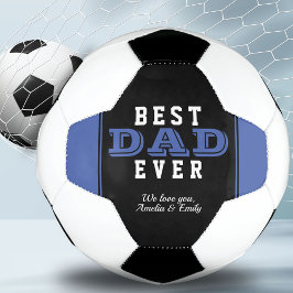 Blue Best Vater je Typografie Vatertag Fußball