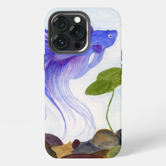 Blue Betta Fisch Case-Mate iPhone Hülle (Hinten)