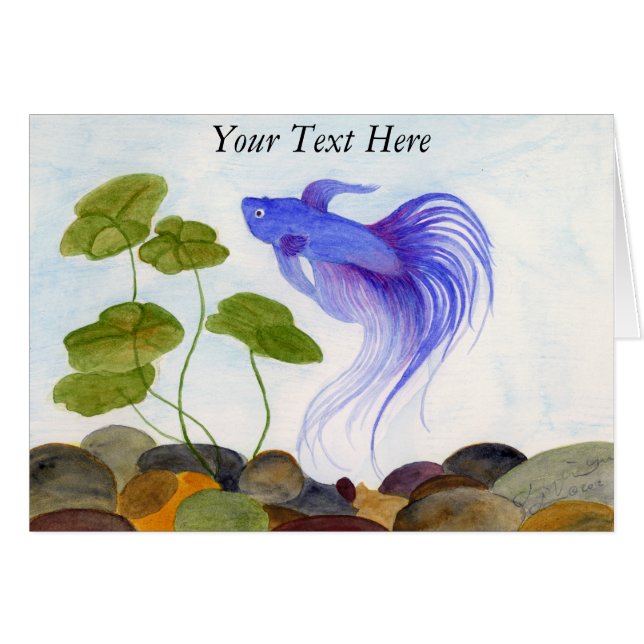 Blue Betta Fish (Vorderseite (Horizontal))